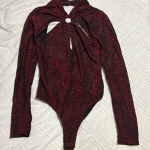 NWT sparkle fashion nova bodysuit